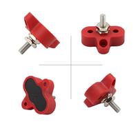 M6 M8 Positive Negative Heavy Duty Bus Bar 5/16" 1/4" Power Distribution Stud 1Pcs(Style A M8 Red Black)