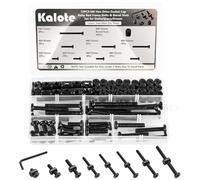 M6 Nuts and Bolts Set, 72 Pcs Hexagon Socket Head Cap, Hex Socket Cap Head Screws, Black Machine Screw Bolts Baby Bed Frame Bolts & Barrel Nuts Set for Delta/Graco(M6*12/15/25/35/45/55/65/75mm)