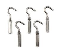 M6 Open Cup Hook Expansion Bolt 304 Stainless Steel Pack of 5