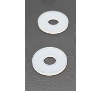 M6 Penny Washers Large or Extra Large A2 stainless steel Black or White Nylon Or Rubber Pack of 20 (White Nylon M6 x 18mm x 1.6mm Thick)