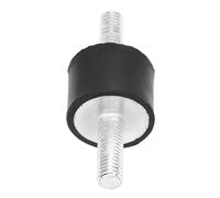 M6 Rubber Mount, 4pcs Rubber Mounts Tear Strength 14Mpa, Tear Strength 45N/mm, 400% Tensile Force for Machines, Air Compressors, Engines, Gasoline Engines, Water Pumps, (VV20*15 M6*18)
