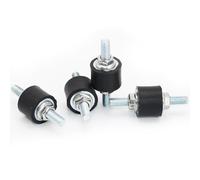 M6 Rubber Vibration Isolator Mounts Double Stud Shock Absorber Isolation Mounts Anti Vibration Silent-Blocks for Car Boat Bobbins Motors Compressors Pumps (VV-M6x18-20x15)