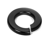 M6 Split Lock Washer, 304 Stainless Steel 18-8 Spring Lock Washers for Bolts and Nuts, Black Finish, 100 PCS