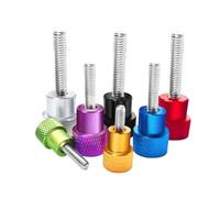 M6 Stainless Bolt Alu Knurled Thumbscrew Flat Round Head
