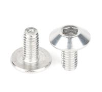 M6 Stainless Steel Allen Large Umbrella Head Screw Hexagon Mushroom Socket Bolts 12-30mm Long(10Pcs), 10pcs, M6x25mm (15mm Head)