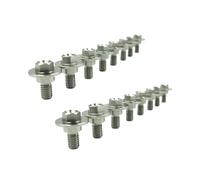 M6 Stainless Steel Hex Socket Screws Pan Head Bolts Compatible With Dirt Bike Fuel Tank Fender Fair Fasteners Fits KX125 KX250F KLX450R KX500 Models(16 Pcs)
