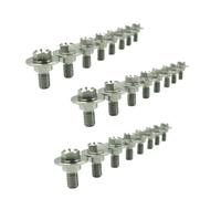 M6 Stainless Steel Hex Socket Screws Pan Head Bolts Compatible With Dirt Bike Fuel Tank Fender Fair Fasteners Fits KX125 KX250F KLX450R KX500 Models(24 Pcs)