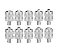 M6 Stainless Steel Screw Luer Type Needle Adapter Dispensing Valve Pneumatic Fitting Connector(10PCS)