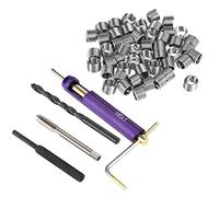 M6 Stainless Steel Wire Thread Insert Kit, Thread Repair Tool Set, 2.4mm Drill Bit & Tap for Stripped Metal Threads in Steel Iron Aluminium, Includes Wrench and Breaking Pin