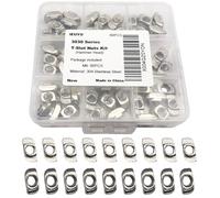 M6 T-Nuts for 3030 Aluminum Profiles - 60 Pack - 304 Stainless, Hammer Head T-Slot Fasteners