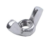 M6 Thread Dia Stainless Steel Wing nut Butterfly Wing Nuts 10 Pcs