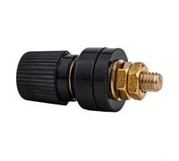 M6 Thread for Current Binding Post 333 Type Elite Connector Having Insulation 100a Machines Terminal for Brass Welding Rvs Charging Generators Screw (Black)