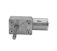 M6 Thread Long Shaft DC Worm Gear Motor 6V 12V 24V 6-150RPM high Torque DC Motor self-Locking Adjustable Speed JGY370(12v,150 RPM)