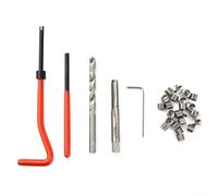 M6 Thread Repair Kit 30 Pieces Stainless Steel Wire Thread Insert Set With HSS Drill Tap Hand Tool, Recovery Tool Set Accessories For Engine Maintenance Needs