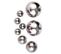 M6 Threaded 304 Stainless Steel Ball Beads 10-60mm Half Hole(14mmx1pcs)