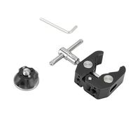 M6 Threaded Rosette Mount Rod Clamp 1/4-20 Mounting Screw Locating Pins For DSLR Camera Rigs Attachment Accessories