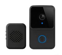 M6 Wifi Video Doorbell Offering Alongside Two Way Audio For Smart Home Security Monitoring Solution Wireless Mount Small Abs Frame(Black)
