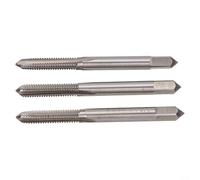 M6 x 1 Tap Set 3pcs Metric Hand Taps Taper Bottom for Steel Aluminium - Thread Repair Kit M2 High Steel Manual Threading Tools 70mm Length