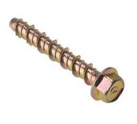 M6 X 100MM Lightning Thunderbolt HEX Head Bolt Concrete Fixing YZP PK of 10