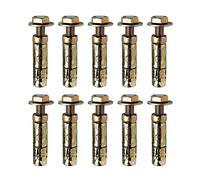 M6 x 10mm Loose Bolt Shield Anchor Heavy Duty Wall Plug - Pack 10