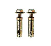 M6 x 10mm Loose Bolt Shield Anchor Heavy Duty Wall Plug - Pack 2