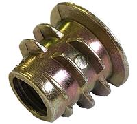 M6 x 10mm THREADED HEX DRIVE INSERT FIXING TYPE D WOOD SCREW INSERTS NUTS (50)