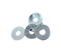 M6 x 20mm Flat Penny Washers - Zinc Plated Repair Spacers for Screws, Bolts & Nuts - Heavy Duty Thin Metal Round Washers - Pack of 50 for DIY, Construction & Engineering