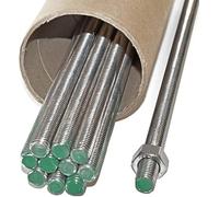 M6 x 500mm Threaded Bar, Fully Threaded Rod, Fully Threaded Studding Rod Bar A2-304 Stainless Steel Right Hand Thread, Studding for Anchor Bolts, Clamps, Hangers and U-Bolts (M8)