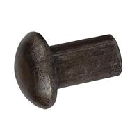 M6 X 6mm-55mm Mushroom Head Solid Rivets, Non Fall Off Smooth Body Percussion Fasteners, 20pcs(14mm)