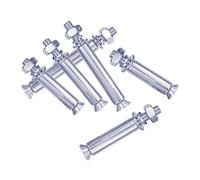 M6 X 80mm Expansion Bolts, 40Pcs Galvanized Wedge Hex Sleeve Anchor Mechanical with Nut and Washer for ceiling fan installations and lightweight equipment