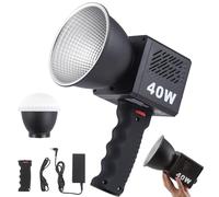 M60 LED Video Light with Softbox, Protable Mini COB LED, Two-Tone, 2500-8500K, CRI≥95TLCI≥97, Built-in, 3400mAh, Photo Studio Lights with 3400mAh Battery, Fill Lighting