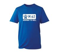 M62 Highway to Hull Mens T Shirt Funny Design Joke Novelty Gift Present IDEA Unisex Kids Adult TEE TOP(Royal, L)