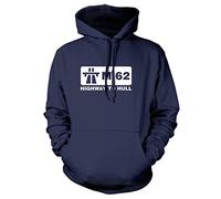 M62 Highway to Hull Mens Womens Ladies Unisex Hoodie-Large-Navy