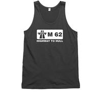 M62 Highway to Hull Mens Womens Unisex Vest Tank Top -Small-Black