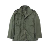 M65 Field Jacket WW2 Vintage Men's Warm Cargo Coats with Cotton Lining OG-107 Trench Suit Replica WWII US M-1956 Jackets, Green, M