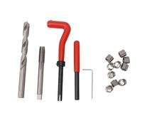 M6x1.25 Thread Repair Kit, Thread Repair Tool Kit, Curved Handle, Easy to Use, Carbon Steel, M6 x 1.25, Uniform Force, High Hardness for Home
