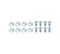 M6x16 Snowboard Binding Screw Set With 20mm Spacers, Secure Metal Mounting Hardware For Ski Board Plates, Compatible With Most Bindings Excluding Beginner Models, 16 Count Pack(8pcs)