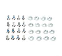 M6x16 Snowboard Binding Screw Set With 20mm Spacers, Secure Metal Mounting Hardware For Ski Board Plates, Compatible With Most Bindings Excluding Beginner Models, 16 Count Pack(16pcs)
