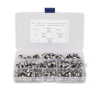 M6x20 Network Cabinet Rack Screws with M6 Cage Nuts, 50Pcs/Set Fasteners for Electrical Cabinets, Durable Steel Rack Screw Nut Kit for Railway Vehicles and Mechanical Mold