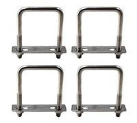 M6x30x70mm Square U Bolt 304 Stainless steel Tie Down U Bolt (Pack of 4)