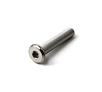 M6x35 Flat Hex Socket Head Screw 304 Stainless Steel Furniture Connector Bolt (Pack of 30)