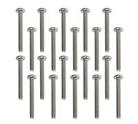 M6x50mm Fully Threaded, Truss Head Bolts Stainless Steel Machine Screws with Cross Recessed Phillips Drive for Cabinet Drawer Knob Pull Handle 20PCS