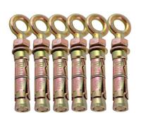 M6X80mm Expansion Eye Bolts Shield Anchor Eye Bolts Super Heavy Duty (6 Pack)