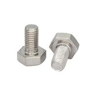 M7 M9 1mm 1.25mm 1.5mm Fine Thread Pitch 10-100mm 304 Stainless Steel External Outside Hex Hexagon Head CAP Screw Bolt(3Pcs M7x1x10mm)
