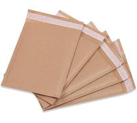 M7 Packaging Bubble Mailers Brown or White 100 Pack Paper Bubble Mailers, Self-Seal Adhesive Shipping Bags, Cushioning Padded Envelopes for Shipping, Mailing, Packaging (Brown, 170×215mm)