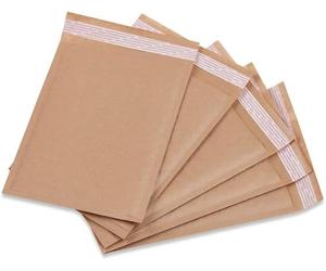 M7 Packaging Bubble Mailers Brown or White 100 Pack Paper Bubble Mailers, Self-Seal Adhesive Shipping Bags, Cushioning Padded Envelopes for Shipping, Mailing, Packaging (Brown, 260x350mm)
