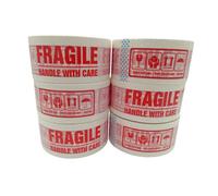 M7 Packaging Heavy Duty Packaging Tape, 48mm X 66M 45 Microns, 6 Rolls (No Dispenser, Fragile)