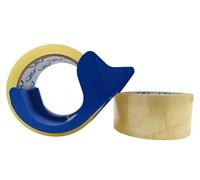 M7 Packaging Heavy Duty Tape, 48mm x 66m, 45 Microns, 2 Rolls, Clear/Brown Strong Adhesive for Parcels and Moving Boxes (Clear)