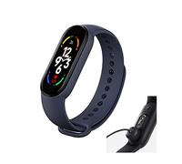 M7 Smart Watch - Waterproof Sport Watch with Heart Rate Monitor, Blood Pressure Tracking, Fitness Tracker for Men & Women - Supports Android & iOS (Blue)