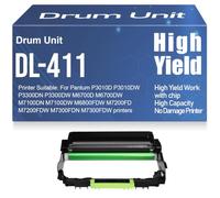 M7300FDN M7300FDW Drum Unit Compatible DL-411 M7200FD M7200FDW for Pantum P3010D P3010DW P3300DN P3300DW M6700D M6700DW Imaging Drum M7100DN M7100DW M6800FDW Printers,1PC-Black